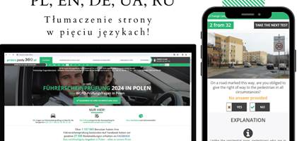 Nowe języki w prawo jazdy 360 UA,RU,EN,DE,PL